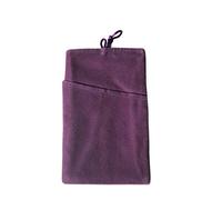 NOVAGO Pochette Chaussette Velours Kangourou pour Smartphone ou Bijoux 6.0 '' Taille L : 10 x 16.4 cm par Exemple iPhone 15/14/13/12/10,Galaxy A10/A11/A12/A13/A14/S24/S23/S22/S21/S20-Violet