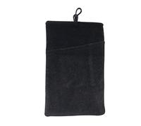 NOVAGO Pochette Chaussette Velours Kangourou pour Smartphone ou Bijoux Grand Format 6.0 '' Taille L : 10 x 16.4 cm par Exemple iPhone 15/14/13/12/10,Galaxy A10/A11/A12/A13/A14/S24 S23 S22 S21 S20-Noir