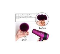 NOVAGO Pompon Bijou de Sac en Fourrure, qualité supérieure Garantie, diamètre 13 cm (Renard/Blanc)