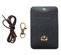 NOVAGO Porte Badge, Porte Carte ou Porte Titre de Transport (Noir)