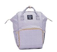 NOVAGO Sac à Dos Maman 55 litres Sac pour Ranger Les Affaires de bébé, Sac Multifonctions étanche et Durable avec Poches isothermes pour biberons (Beige Pois)