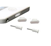 NOVAGO Set de 4 Bouchons Anti poussière Compatible avec iPhone 6, iPhone 5 iPad 4 Rétina Mini iPad,ipad Air, Nouvel iPad (Blanc)