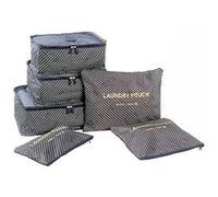 NOVAGO Ensemble Complet de différents Sacs, organisateurs de Valise et Voyage (Bleu étoile)