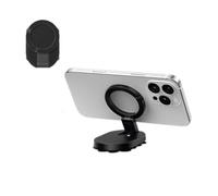 NOVAGO Support Téléphone Ventouse en Silicone avec Anneau de Sécurité - Fixation sans Colle - Fonction Support Vidéo Antichute