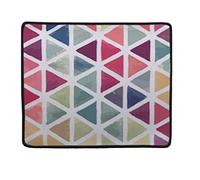 NOVAGO® Tapis de Souris Motif imprimé néoprène antidérapant 22 x 18 cm (Triangles)