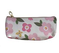 NOVAGO Trousse à Crayons, Trousse Maquillage,Trousse Multi Usage avec Motif Fleur (Rose)