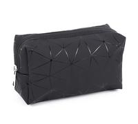 NOVAGO -Trousse de Toilette, Trousse Maquillage Double Couches plastifié Solide Durable et imperméable (Noir S)
