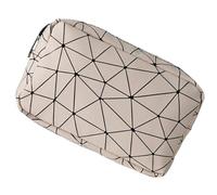 NOVAGO -Trousse de Toilette, Trousse Maquillage Double Couches plastifié Solide Durable et imperméable (Beige Rose S)