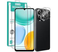 NOVAGO Verre Trempé pour Honor X5C Plus 4G - Pack de 4 Protections (2 Films Écran + 2 Protecteurs d’Objectif) - Anti-Choc, Anti-Explosion, Haute Résistance