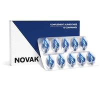 NOVAK - 10 gélules hautement dosées pour hommes actifs - Effet rapide et durable - Formule naturelle avec ginseng, maca, arginine et tribulus terrestris