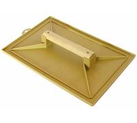 Taloche jaune rectangle 28x41mm plastique poignée bois MOB MONDELIN - 311100