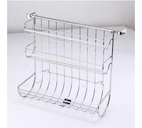 Novaliv 1 support de barre de cuisine avec porte-rouleau 31 x 33 x 17 cm - Support pour rouleau de cuisine - Système de rail de suspension et porte-ustensiles de cuisine pour une cuisine organisée