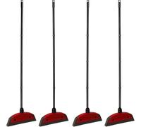 Novaliv 4x balais en mousse avec manche à enfoncer Voiture & raclette Balai de coiffeur Balai à picots en caoutchouc Épilateur pour chiens Parquet Balai pour l'intérieur Balai pour tapis Raclette pour