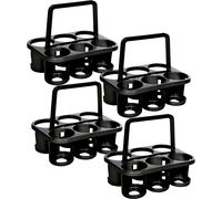 Novaliv 4x porte-bouteilles pour 24 bouteilles - maintien stable - panier à boissons en plastique, empilable, 32x23x28cm Anthracite - Idéal pour la cuisine & la cave Panier à boissons Porte-bière Port