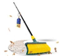 Novaliv Balai à griffes de qualité supérieure avec manche de 30 cm, poils spéciaux incurvés - Idéal comme balai de jardin, balai à griffer, gazon artificiel, idéal pour le camping, la route, balayette