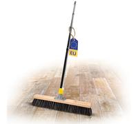 Novaliv Balai de salle de 50 cm avec manche - Mélange de poils - Balai fin avec manche - Idéal comme balai d'atelier, de salle, balai industriel, balai de maison, de chambre, de terrasse, doux