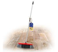 Novaliv Balai d'intérieur - 30 cm - Poils synthétiques fins - Rouge - Avec manche télescopique - 130 cm - Convient pour manche de balai de 22 mm - Balai d'intérieur Magic Broom