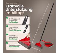 Novaliv Balai en mousse avec manche à enfoncer & garniture de balayage Balai de coiffeur Set Balai à picots en caoutchouc Épilateur pour chiens Balai broom pour l'intérieur Balai pour tapis Raclette p