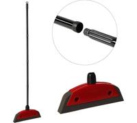 Novaliv Balai en mousse avec manche à enfoncer Voiture & raclette Balai de coiffeur Balai à picots en caoutchouc Épilateur de poils de chien broom Balai parquet pour l'intérieur Balai à moquette Racle