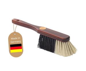 Novaliv Balayette à Main en Bois I Mélange de Crins I Brosse de Balayage en Poils de Queue de Cheval I Balai à Poils d'Animaux