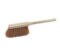Novaliv Balayette à manche long de qualité supérieure de 45 cm avec manche en bois, poils fins en coco pour un nettoyage efficace, polyvalente, atelier, poussière, saleté, cheveux, durable, facile à