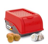 Novaliv Boîte de conservation pour pommes de terre | petite 3,5L | ROUGE | Boîte à oignons | Boîte à légumes empilable Boîte à pommes de terre Boîte à oignons Conservation des pommes de terre Panier à