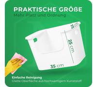Novaliv Boîte de rangement Salle de bain Organisateur de penderie Système de rangement de tiroirs Blanc Camping-car Armoire Box Badezimmer organizer & Kleiderschrank organizer & geeignet als Schublade