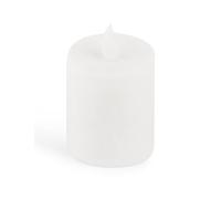 Novaliv Bougie LED d'extérieur Blanche - Bougie Funéraire avec Batterie - Flamme Vacillante - Éclairage d'Ambiance pour Cimetière