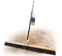 Novaliv Grand balai de 100 cm avec manche, poils, mélange de poils, balai fin avec manche, idéal comme balai d'atelier, balai industriel, balai d'intérieur, balai à cheveux, grand