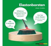 Novaliv Haut Bas Balai de rue avec manche télescopique Racleur Outdoor Broom avec manche Balai de jardin Balai industriel Balai de cour Balai multi-usage Balayage Chambre à poussière (2, Balai de rue)