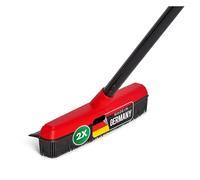 Novaliv Lot de 2 balais en caoutchouc avec manche à clipser pour voiture et raclette - Balai de coiffeur - Balai à picots en caoutchouc - Épilateur pour chien - Pour l'intérieur - Pour sols en pierre,