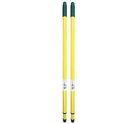 Novaliv Lot de 2 manches télescopiques 72-125 cm - 2 pièces - Manche de rechange universel - Avec filetage - Tige de rechange (2, manche)