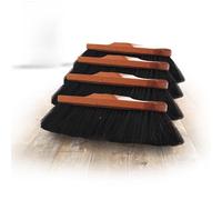 Novaliv Lot de 4 balais d'intérieur en poils de cheval mélangés - Balais d'armoire - Tête de balai mixte en crin de cheval - Balai idéal pour stratifié et parquet - Balais en crin de cheval - Mélange