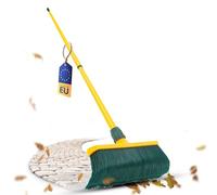 Novaliv Lot de balais à griffes en plastique de 30 cm avec manche télescopique - Balai de jardin - Balai de rue - Balai à feuilles (1, 30 cm avec manche)
