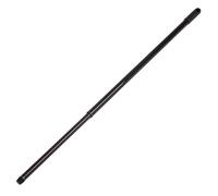 Novaliv Manche de balai télescopique avec filetage 80-130 cm - Noir - Manche en métal pour balai - Filetage allemand - Manche de rechange - Manche télescopique de rechange