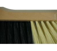Novaliv Set de balais I Ensemble balai d'intérieur avec manche télescopique Tôle de balayage I poils synthétiques fins I Balai à main en bois I Pelle à poussière avec lèvre en caoutchouc I Set de bala