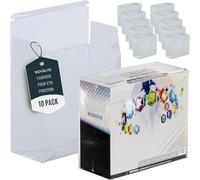 Novalys Boîtiers Protecteurs ETB en Plastique PET pour Coffret Dresseur d'Élite - Lot de 10 - Protection pour Elite Trainer Box - Compatible avec les Coffrets Dresseur d'Élite (Pack de 10)