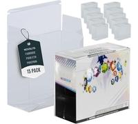 Novalys Boîtiers Protecteurs ETB en Plastique PET pour Coffret Dresseur d'Élite - Lot de 15 - Protection pour Elite Trainer Box - Compatible avec les Coffrets Dresseur d'Élite.