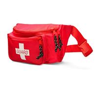 NOVAMEDIC Sac banane vide de premiers secours, 20,3 x 5,1 x 15,2 cm, sac banane avec 3 compartiments à fermeture éclair et sangle réglable pour sauveteur, randonnée, voyage, homme et femme, durable