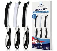 NOVANEST Lot de 3 Brosse Joint Carrelage avec Embout Protégé | Brosse Nettoyage Salle de Bain à Poils Durs | Brosses de Nettoyage Idéal pour Cuisine, Toilettes, Éviers et Sols