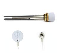 Novanetus GEBN 6/4" 3kW 3000W 230V Cartouche Chauffante à Immersion Élément Chauffant pour Chaudière à Réservoir d'Eau Chaude en ACIER INOXYDABLE et Émaillé avec Thermostat