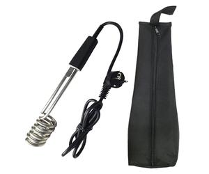 Novanetus GTN2.0 Thermoplongeur à immersion en ACIER INOXYDABLE 2,0 kW 2000W 230V, Chauffe-plongeur électrique, Noir (avec pochette)