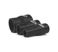 Novanox German Engineering® Réducteur ID 22-34 à 114-102 mm - Tuyau en silicone flexible pour eau de refroidissement - Raccord universel - Tuyau d'air de charge (noir, diamètre 60-41 mm)