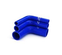 NovaNox® - Tuyau d'air de chargement en silicone - 45°/90°/135°/180° - Taille au choix - Diamètre intérieur : 60 mm - Couleur : bleu - Angle du tuyau : coudé à 90°