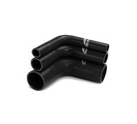 NovaNox® - Tuyau d'air de chargement en silicone - 45°/90°/135°/180° - Taille au choix - Diamètre intérieur : 67 mm - Couleur : noir - Angle du tuyau : coudé à 90°