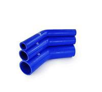 NovaNox® Tuyau en silicone coudé 45°/90°/135°/180° *Taille au choix*, diamètre intérieur : Ø 25 mm, couleur : bleu, angle de tuyau : coude 45°