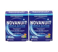 Novanuit Triple action sur le sommeil - lot de 2 x 30 comprimés