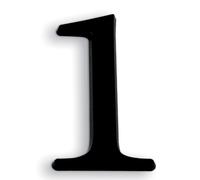 NOVAP Chiffres autocollants 1 en relief 40 mm noir, lot de 5