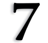 NOVAP Chiffres autocollants 7 en relief 40 mm noir, lot de 5