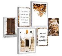 Novart Tableaux Decoration Murale Ensemble Citations de Fleurs Tabloeau - PRÊT À ÊTRE ACCROCHÉ - Aucun Cadre Nécessaire - Chambre Salon Cuisine - N014963a
